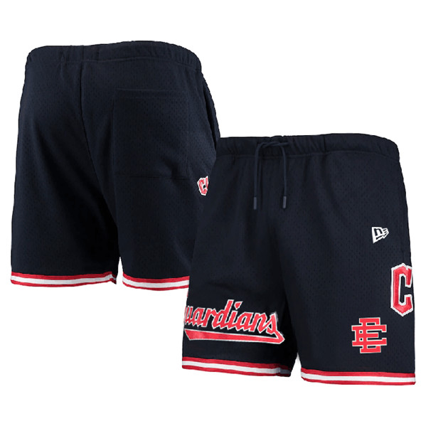 Men's Cleveland Guardians Navy Mesh Shorts